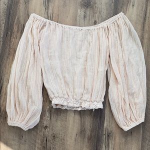 Jens Pirate Booth Off the shoulder crop top